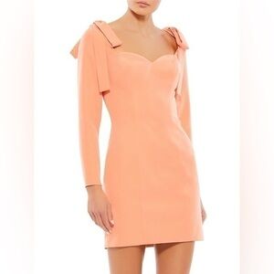 MAC DUGGAL Sweetheart Mini Sheath Dress Creamsicle Size 12
